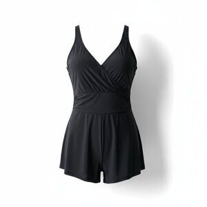 Vanishing Act Black One-Piece Swimsuit – Size 8